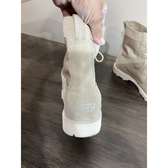 Sorel Caribou OTM Womens Boot 10 Ancient Fossil Chalk Waterproof Lace-Up Boots - Picture 5 of 15